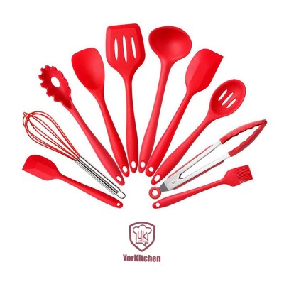 Amazon top sell kitchen silicone utensil set 10 pcs